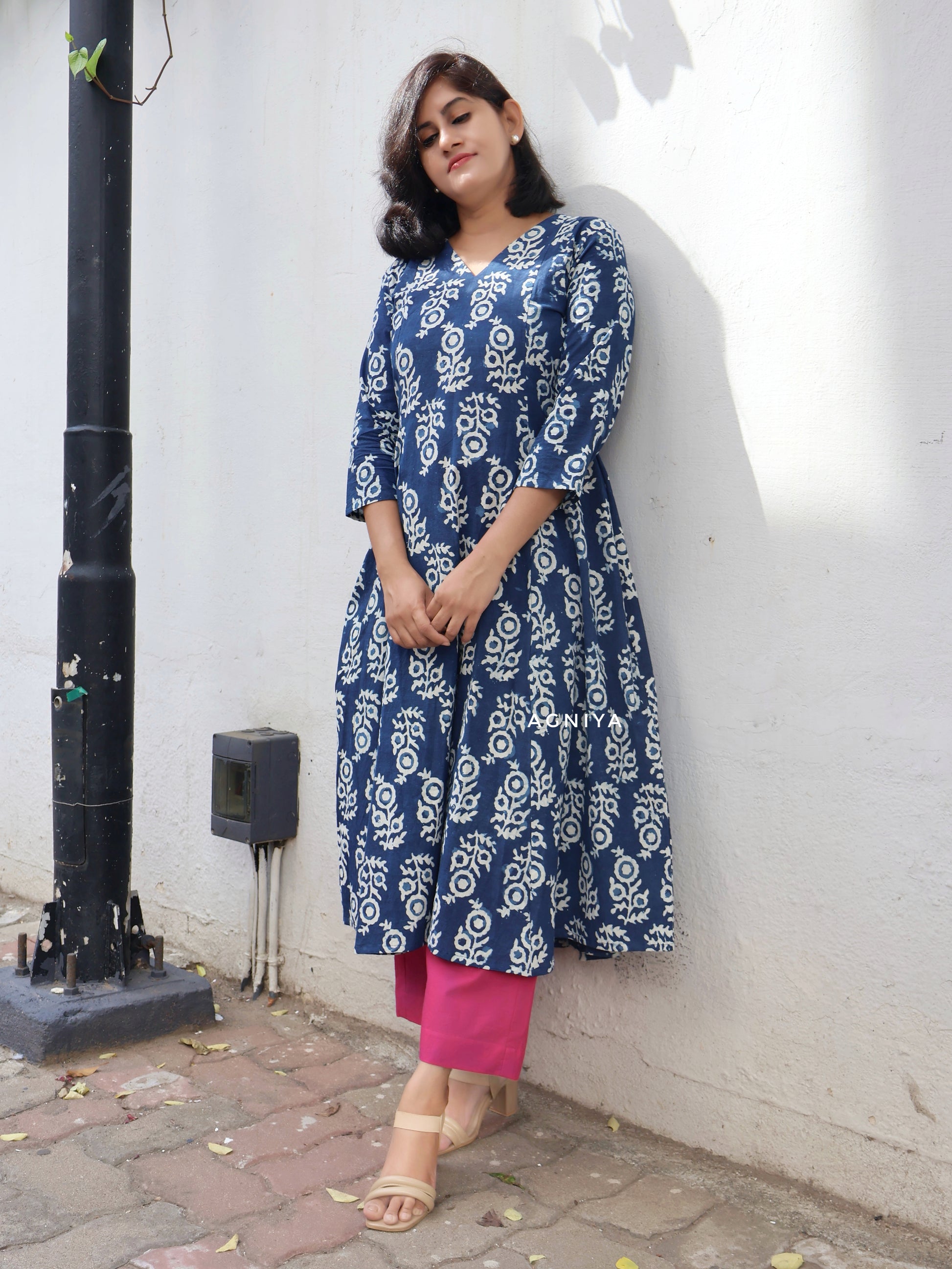 Pink Pure Cotton Straight Pants - Best Pair With Kurtis