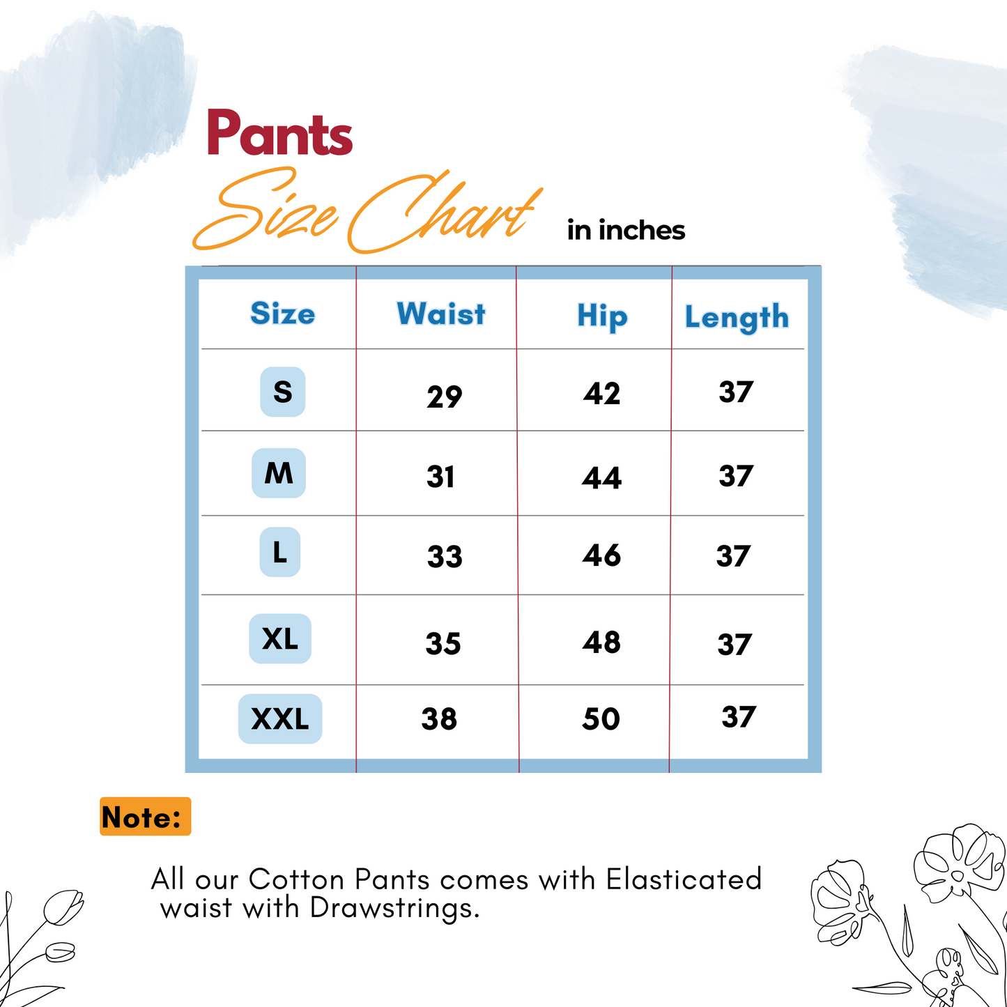 Pink Pure Cotton Pant