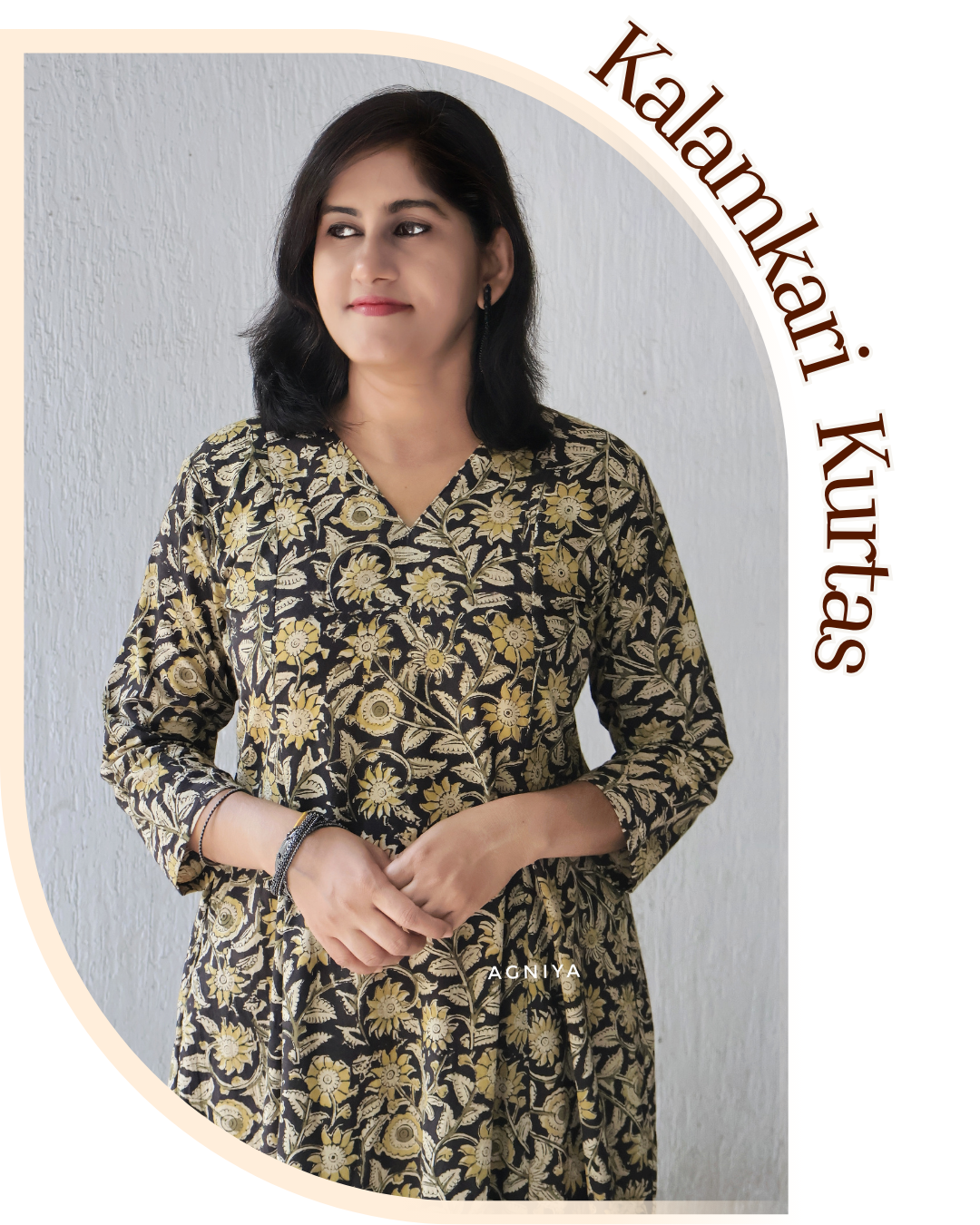 Women’s Kalamkari Printed Cotton Kurta Online