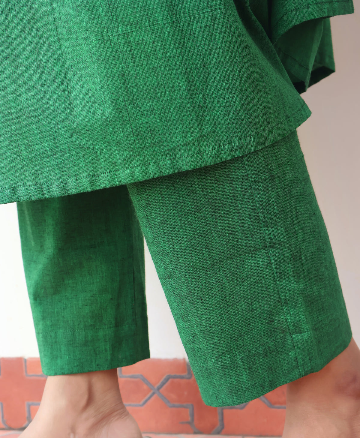 Emerald Green Handloom Cotton Pant
