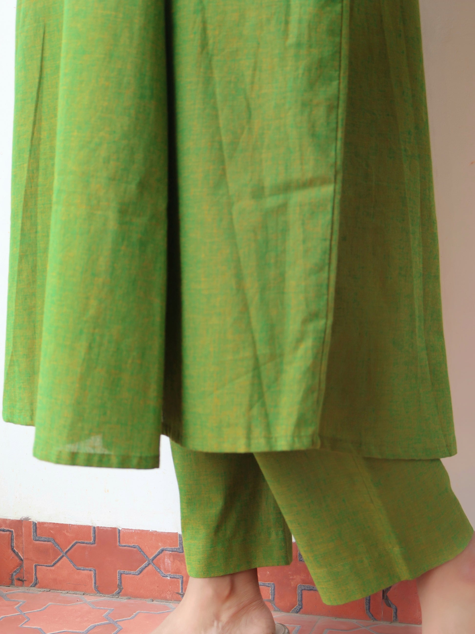 Tulsi Green Handloom Cotton Pant