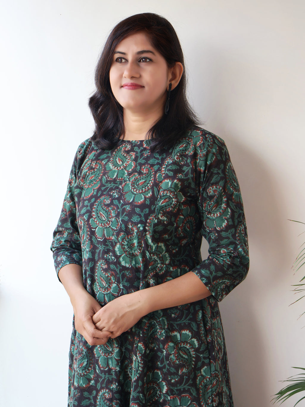 Green Jade Jahota Hand Block Cotton Kurta