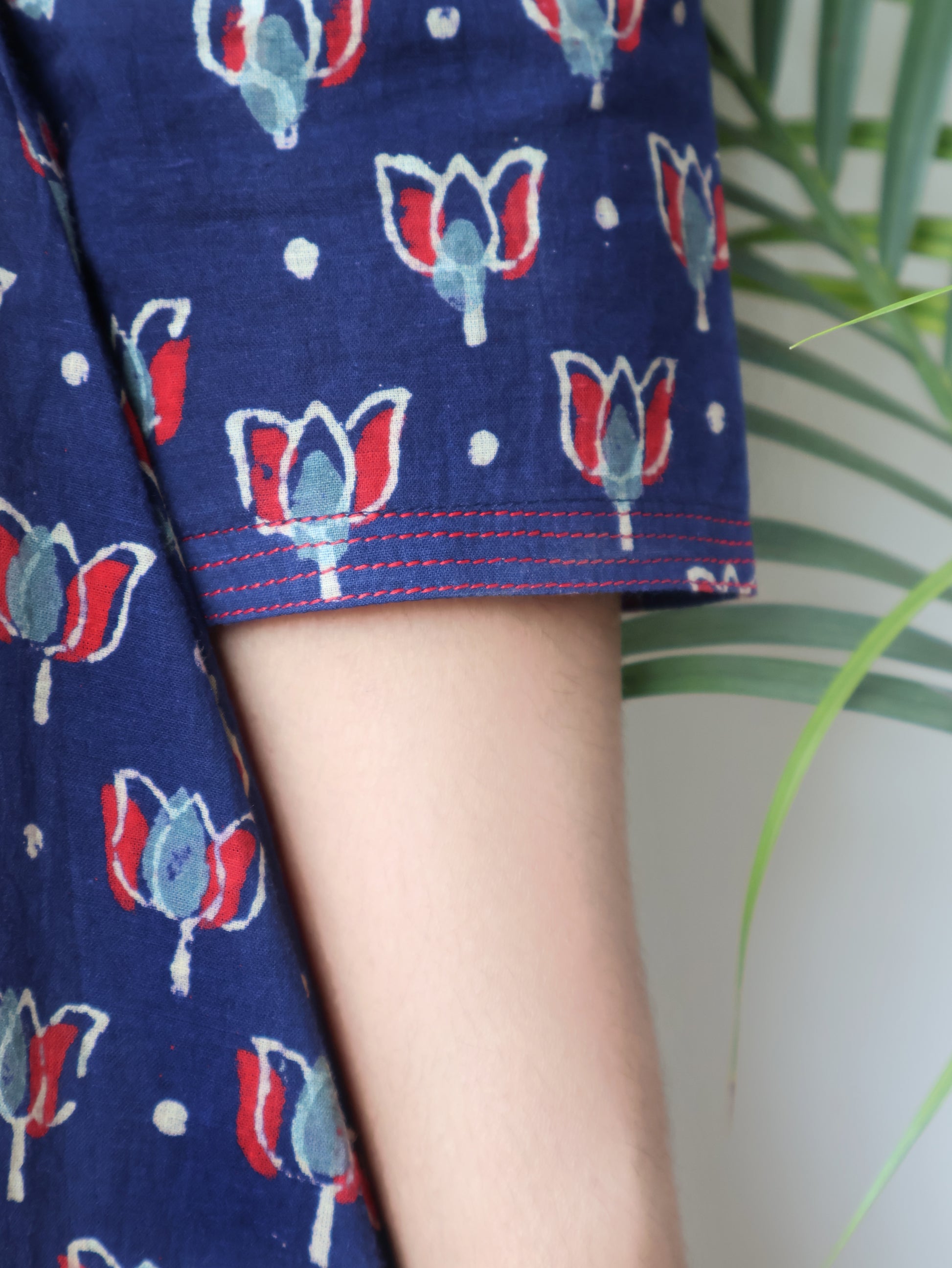 Blue Marvelous Ajrakh Hand Block Cotton Kurta