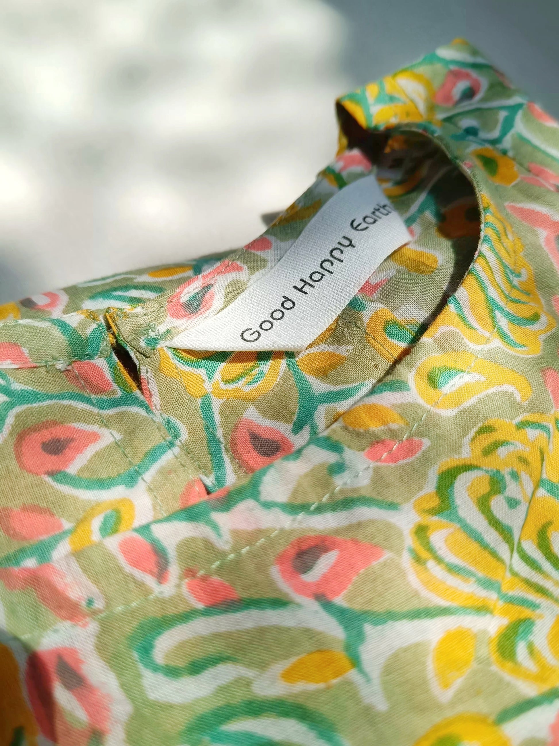 Pastel Green Sanganeri Hand Block Cotton Kurta