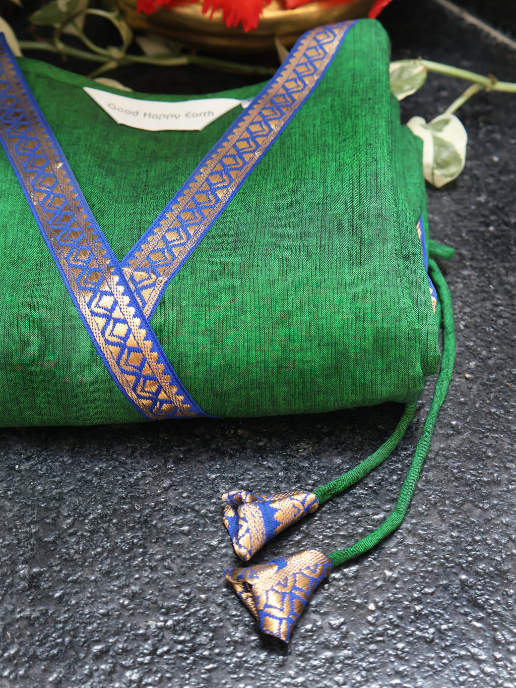 Emerald Green Ethnic Handloom Cotton Kurta