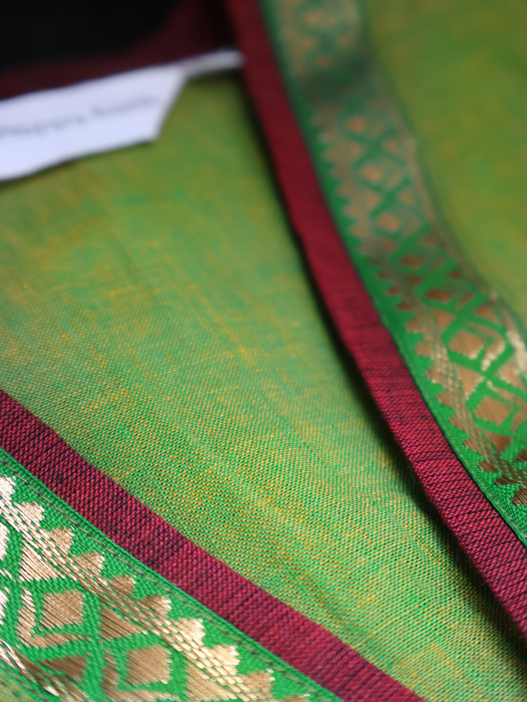 Tulsi Green Ethnic Handloom Cotton Kurta