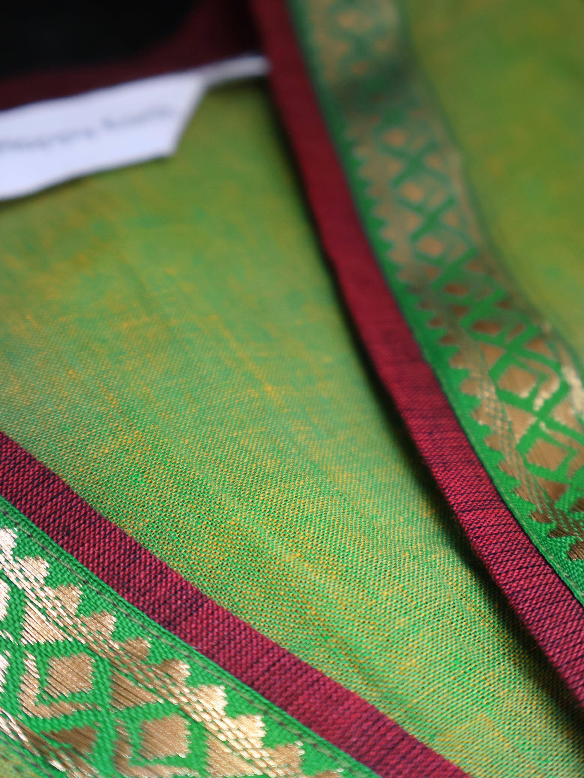 Tulsi Green Ethnic Handloom Cotton Kurta