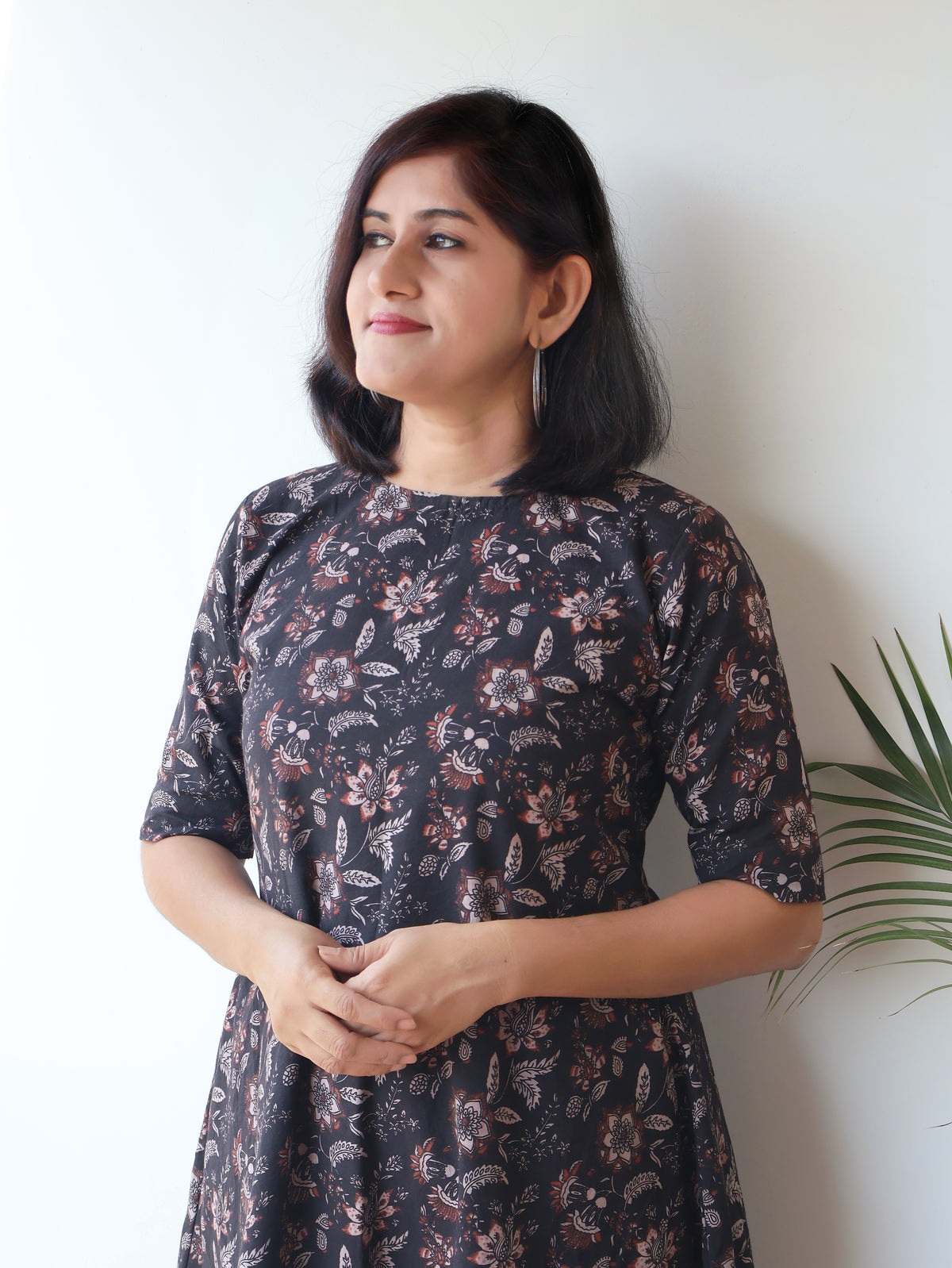 Brown Charm Bagru Hand Block Cotton Coord Set