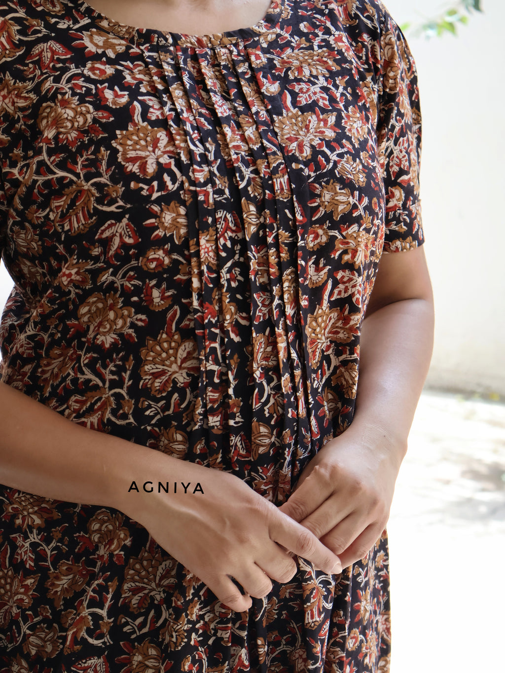 Earthy Flower Hue Hand Block Cotton Coord Set