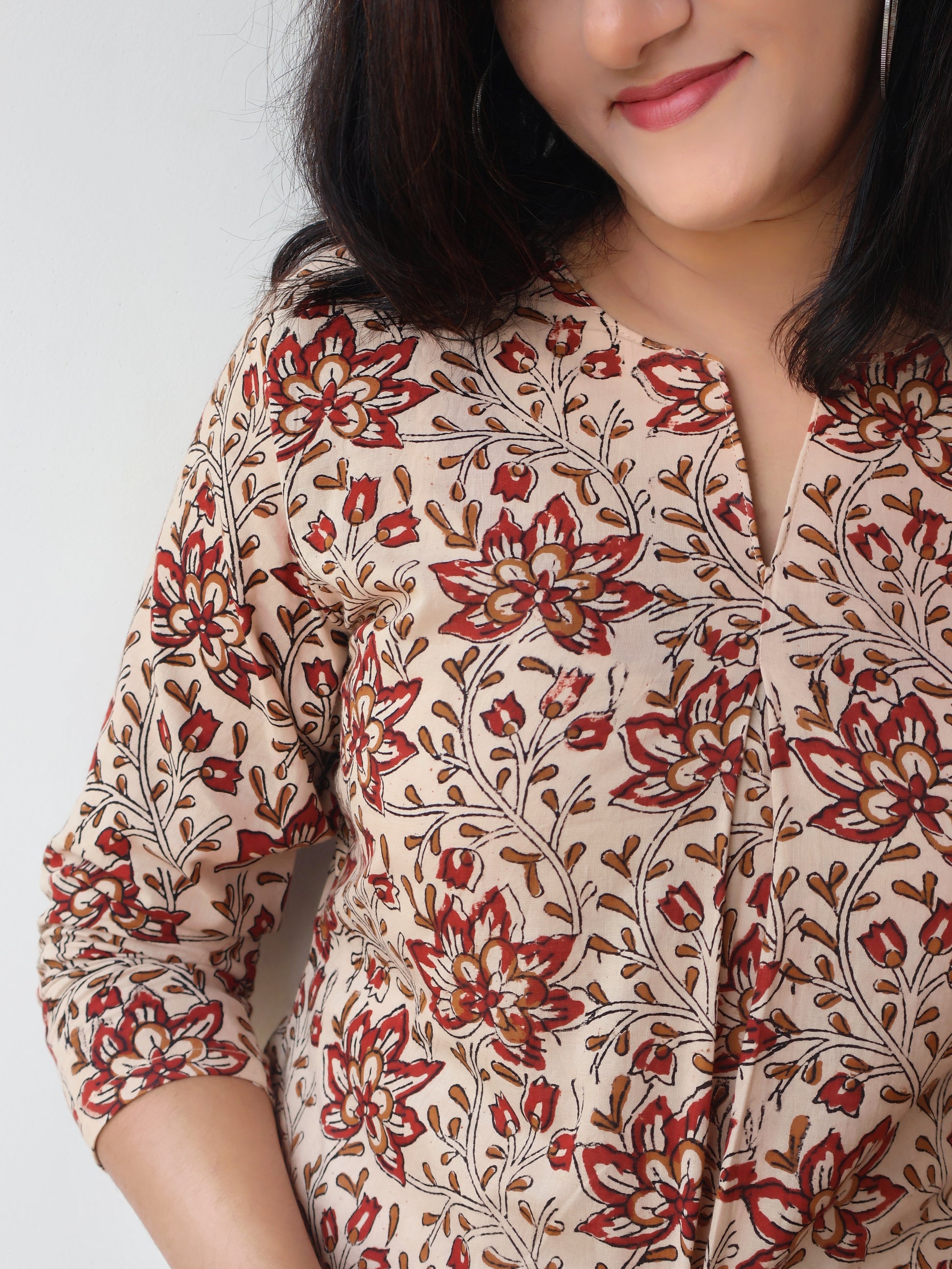 Women Kurta pleated aline style everyday comfort