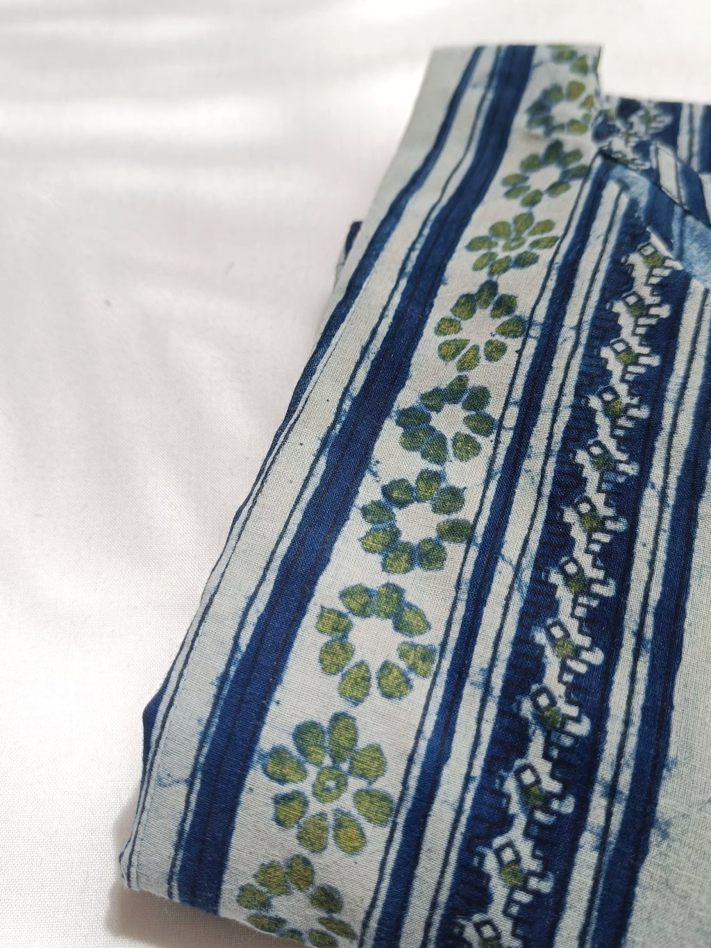 Women’s traditional Dabu handblock indigo cotton kurta perfect for everyday and casual occasions