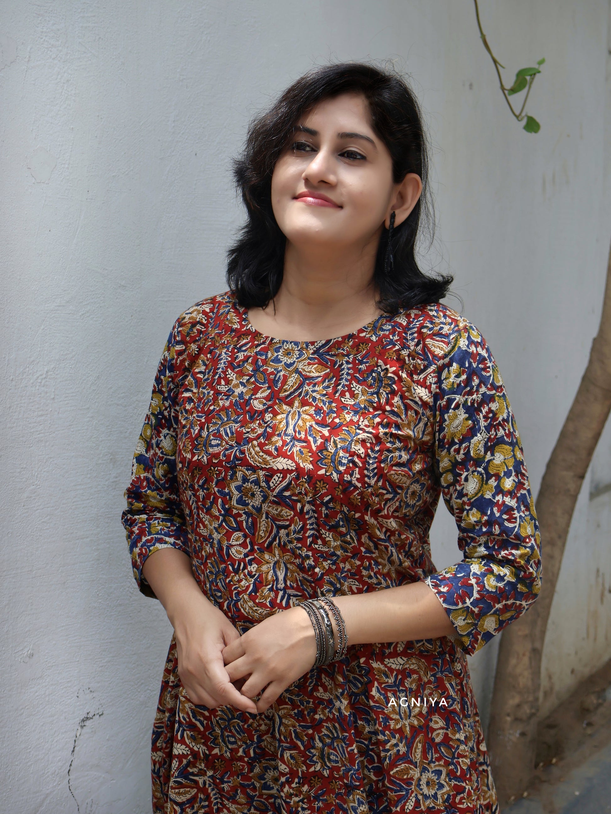 Sustainable Kalamkari Hand Block Print Kurta