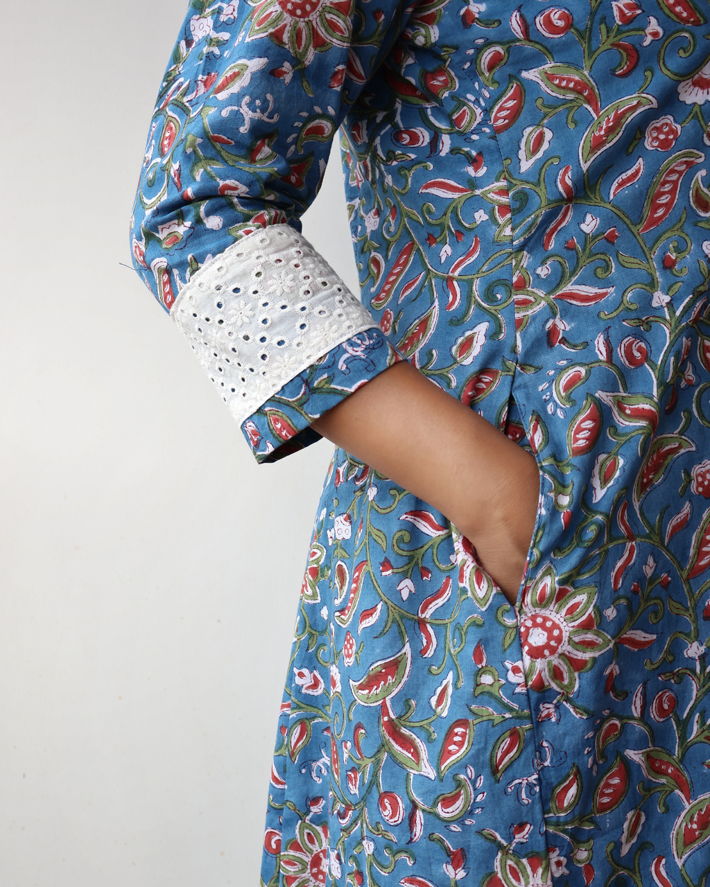 Everyday Wear Sanganeri Cotton Kurta for Women